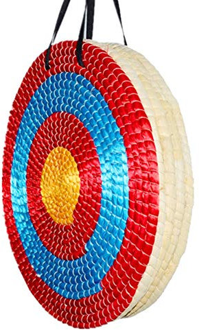 Livecitys Runde Bogenschießscheibe Outdoor Runde Bogenschießen Bogen Strohscheibe Scheibe Aufgerollte Übungsschießen Dartscheibe