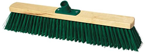 York Kehrbesen Besen Straßenbesen mit Stiel Gartenbesen Industriebesen Hofbesen Allzweckbesen 40 cm mit 120 cm Stiel