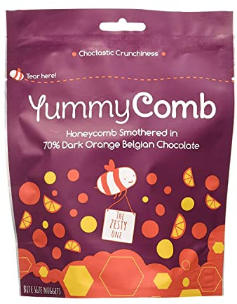Yummycomb 70% Dark Chocolate Bag - 100g, 6 Pack