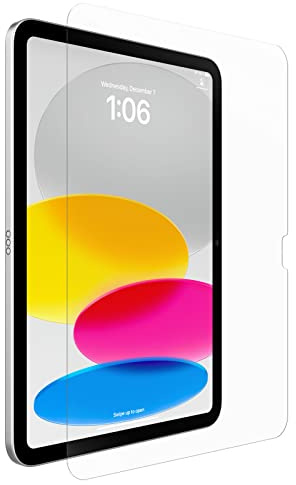OtterBox Alpha Glass Displayschutz für iPad 10. gen 2022, 11.gen 2025 (A16), gehärtetes Glas, x2 Kratzschutz, antimikrobieller Schutz, Keine Einzelhandelsverpackung