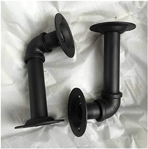 Support d'étagère de comptoir Support flottant de panneau d'échafaudage, support de support de montage de tuyau industriel en fer de tuyau Supports de stockage Racks Home 15X8cm Pipe Shelf ( Color : 4