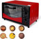 fikujap Mini Four en Verre Porte électrique Four 500W Petit Four Multi-cuisinière Contrôle de température réglable de 60 Minutes