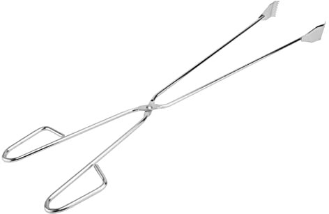 Alipis Edelstahl Greifzange Für Müllsammlung Zum Aufsammeln Von Abfällen Ohne Bücken Langlebige Grillzange Für Senioren Und Outdooreinsätze