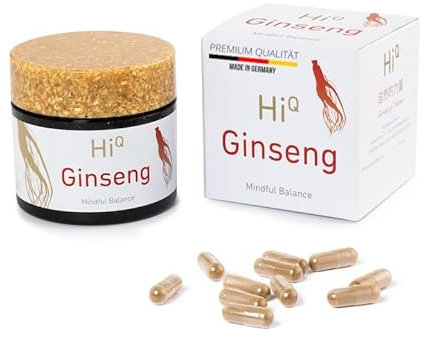 Einziger nachhaltiger Ginseng, ultrarein 0% Pestizide, 40 vegane Kapseln (Monatskur), roter hochdosierter koreanischer Panax, laborgeprüfte Qualität, histaminarm, ohne künstliche Zusätze