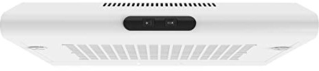 Statesman VH60WH Wide Visor Visor Cooker Hood, 2 Speed Settings, LED Light, Push Button Control, 1.5W LED Light, 60 cm, Metal and Aluminium Grease Filters, White