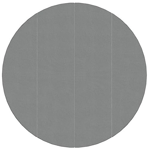 vidaXL Bâche de Piscine, Tapis de Sol Rond, Couverture de Piscine, Protection de Piscine Jardin Terrasse, Gris Clair Ø428 cm Géotextile Polyester