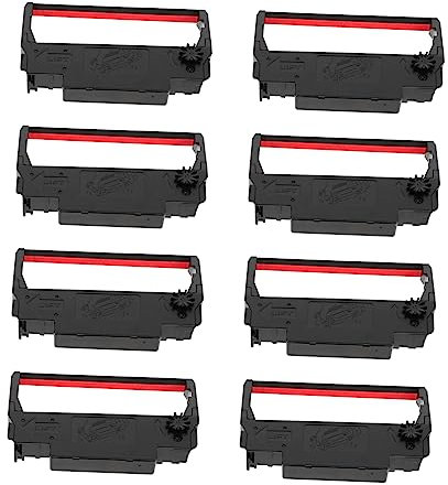 Ciieeo 24 Stück Kassen-Farbband Pos-Druckerband Kassen-Ersatzteile Bon-Druckerband Schwarze Tintenpatrone Drucker-Tintenpatronen Schwarzes Seidenband U210 Bunt