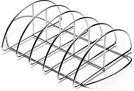 Ronlok Grill rib rack for smokers, for large green eggs and smokers or larger grill shelf, for charcoal grill