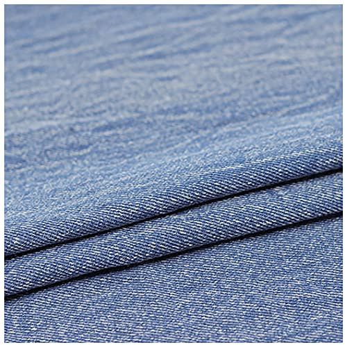 150 Cm Breit 100% Baumwolle Jeans Stoff Meterware Für Kleidung Jeans Jacken Bekleidung Hosen Meterware Verkauft(Color:blau)