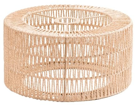 MagiDeal Abat-Jour en Corde de Papier Boho, Abat-Jour Rustique tissé, Protection d'ampoule pour Chambre à Coucher extérieure, Cuisine, île, Restaurant, Grand