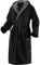 Mount Swiss Bademantel Damen Herren ARBON mit Kapuze aus edler Baumwolle I Morgenmantel flauschig I Frottee Farbe: schwarz, Grösse: 7XL