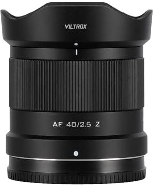 VILTROX 40mm F2.5 Obiettivo per Attacco Nikon Z Messa a fuoco automatica Telaio completo Peso ridotto Portatile Grande apertura