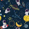 CHDITB Weltraum Tapeten Selbstklebende,Raumastronauten Tapeten Jungen Zimmer 44x300cm,Raum und Galaxie Tapeten Sternenhimmel,Fototapeten für Kinder Schlafzimmer Spielzimmer