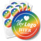 120 Logo Aufkleber rund PERSONALISIERT selbst gestaltet Etiketten für Firma Unternehmen Selbstständig Bild Foto Fotoaufkleber DIY Band Firmenlogo Eigentum 4cm Sticker
