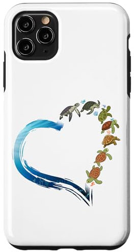 iPhone 11 Pro Max Sea Turtle Tortoise Heart Case