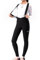ROCKBROS TVI Fahrrad Trägerhose Damen Lang, Abnehmbare Radhose mit Sitzpolster Winter Radsportshorts Thermo Bib Träger Radlerhose Stoßfeste für Rennrad MTB