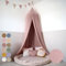 lilimaus Baldachin Kinderzimmer mit Goldapplikation [in 12 Farben] Betthimmel aus 100% Baumwolle Musselin Mädchen & Jungen - Babybett Himmel als Babyzimmer Deko - Vorhang für Kinderbett, Kuschelecke