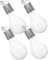 IWOWHERO Led Solar Bulbs Chandelier 4pcs Wire Light Bulb Clip-on Design Outdoor Garden Decor Warm White