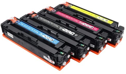 CbErFVK Kompatibel mit Toner-Patronen-Set von 4 Farben CRG055 I-Ssensys LBP663CDW LBP664CX MF742CDW MF744CDW MF746CX(055 1set with Chip)