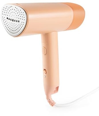 DOMO DO7058S Dampfglätter für Kleidung klappbar - Quick Start 25 Sekonden - Tragbare Steamer für Kleidung - 20g/min Dampf - 100ml Wassertank - Rosa