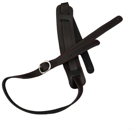 Vintage Gitarrengurt aus Leder mit verstellbarer Länge für Komfort und Stabilität auf allen Gitarren