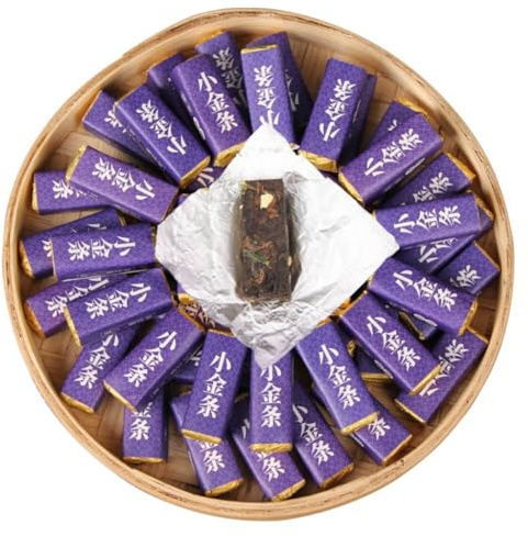 Thé Pu-erh Mûr Chinois | Pu-erh Mûr au Parfum de Riz Gluant | Thé Compressé Aromatisé | Thé Fermenté, Thé Noir Chinois (250g / 8,82oz)