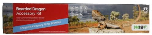 ProRep Bearded Dragon Complete Starter Kit | Heating & Lighting | Terrarium Accessories | Calcium & Vitamins | Botanical Food Mix | Complete Reptile Enclosure Set up for Bearded Dragons