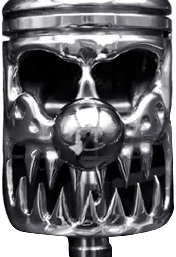 Ranuw Kolben, einzigartiges Edelstahl Schädel Design, Totenkopf Form, Schaltknauf, Auto Schaltkopf, Schalthebel, Rebellion Auto Schaltkopf, Schalthebel, Kolben