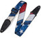 Levy's Leathers Flag Series Gitarrengurt | Breite 5 cm | USA Fahne Design | (MDP-US)