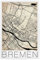 artboxONE Poster 30x20 cm Städte Bremen Vintage Map hochwertiger Design Kunstdruck - Bild Vintage Germany Vintage