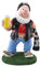 Bayer Leverkusen Gartenzwerg Fan aus Polyresin, ca. 16x27x12cm