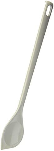 Fackelmann Spitzlöffel BLANCA, Küchenhelfer aus Kunststoff, Kochlöffel für beschichtete Töpfe und Pfannen (Farbe: Weiß), Menge: 1 Stück