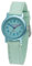 JACQUES FAREL Öko-Kinderuhr Mädchen Armbanduhr mit Textilband aus Bio-Baumwolle Analog Quarz Eisblau Mint ORG 0309