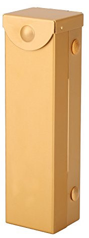 VGEBY1 Abdeckbox Würfel, Zwei Farben Zwei Form Kombinationsspiel Würfel Set Mit Aluminiumlegierung Material Für Tischspiel Poker(Rectangle-Golden)
