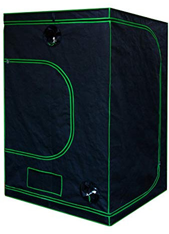 Kingpower Grow Zelt für Pflanzen Zuchtzelt Gewächshaus Box Garten Anzucht Gemüse Kräuter Grow Schrank Indoor 140 x 140 x 200 cm Blumen klein Tomaten Hydro Green