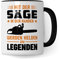 Pagma Druck Holzfäller Tasse, Kettensäge Waldarbeiter Geschenk für Förster Forstwirt Männer Sägen Kaffeebecher, Spruch Wald Holz Becher Geschenkidee, Waldarbeiten Kaffeetasse lustig