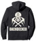 Totenkpof Dachdecker Handwerker Zunftzeichen Pullover Hoodie