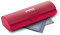 FEFI - Stabiles Hardcase Brillenetui im bunten Leinen-Look (pink)