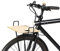 TentHome Porte-Bagages Avant Panier à Vélo Réglable Panier à Bagages Vélo en Bois et Métal (Plat, Noir)