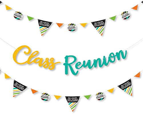 Big Dot of Happiness Still Got Class – High School Reunion Party Brief Banner Dekoration – 36 Banner Ausschnitte und Klasse Reunion Banner Buchstaben