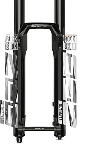 Fahrradfrontgabelaufkleber Rockshox Z.E.B U.L.T.I.M.A.T.E. Mountain Bike Front Fork Decals Bike Accessoires (Color : Bright Silver)