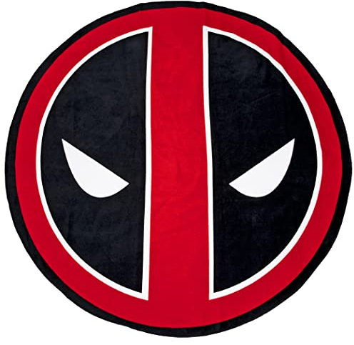 Deadpool Face Logo 127 cm rundes Strandtuch