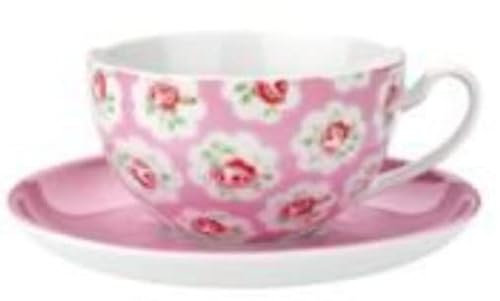 Cath Kidston Pale Pink Provence Rose Large Cup and Saucer