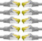 BIGtec LAN Kabel 10 Stück 0,5m Netzwerkkabel CAT7 Ethernet Internet Patchkabel CAT.7 grau Gigabit doppelt geschirmt Netzwerke Router Switch 2 x Stecker RJ45 kompatibel zu CAT.5 CAT.6 CAT.6a CAT.8
