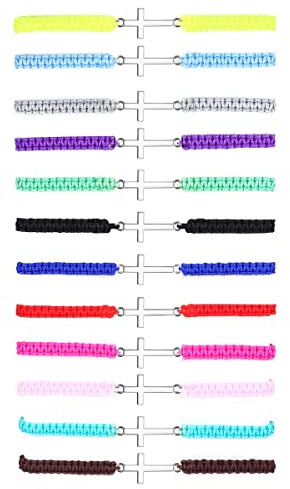 Adramata 12 Pulseras de Amistad Infinity Árbol de Vida Pulseras a Juego Trenzadas de Colores Juego de Pulseras Ajustables Apilables Hechas a Mano para Mujeres Niñas