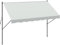 Outsunny Toldo Manual Retráctil 3x1,75 m Toldo Exterior Terraza Enrollable Altura Ajustable con Manivela 210-310 cm Sin Taladro para Balcón Jardín Crema