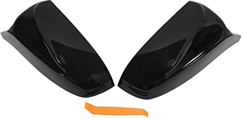 Spiegelkappe Außenspiegel Spiegelkappen Seitenspiegel Abdeckung Rückspiegel Abdeckkappen Spiegel Gehäuse Spiegelgehäuse Verkleidung Ersatz schwarz links und rechts für X5 E70 X6 E70 2008-2013