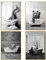WADBTP Badezimmer Bilder,Schwarz Weiß Bilde,Lustige Tier in der Badewanne Leinwand Bilder für Wohnzimmer Badezimmer Schlafzimmer Dekor-Rahmenlos (4pcs-DW1,4pcs-20x30cm)