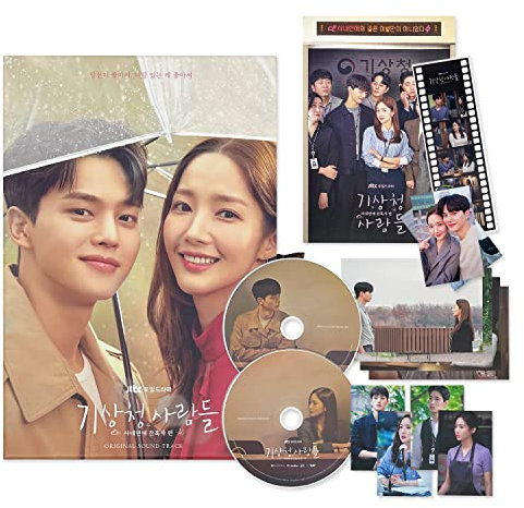 NHN bugscorp. K-Drama-Soundtrack-Album - [FORECASTING LOVE & WEATHER] Out Box + Booklet + CD-R (2CD) + Lesezeichen + Fotokarte + Postkarte