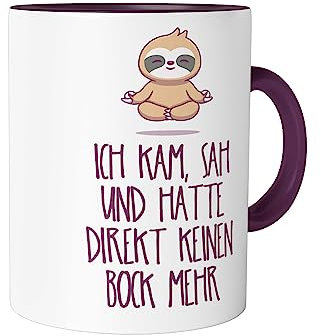 Urban Backwoods Ich Kam Sah Und Hatte Direkt Keinen Bock Mehr Tasse mit Spruch Kaffeetasse